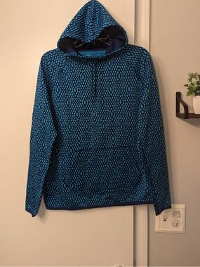 Nike Blue Polka Dot Therma-Fit Running Sweatshirt